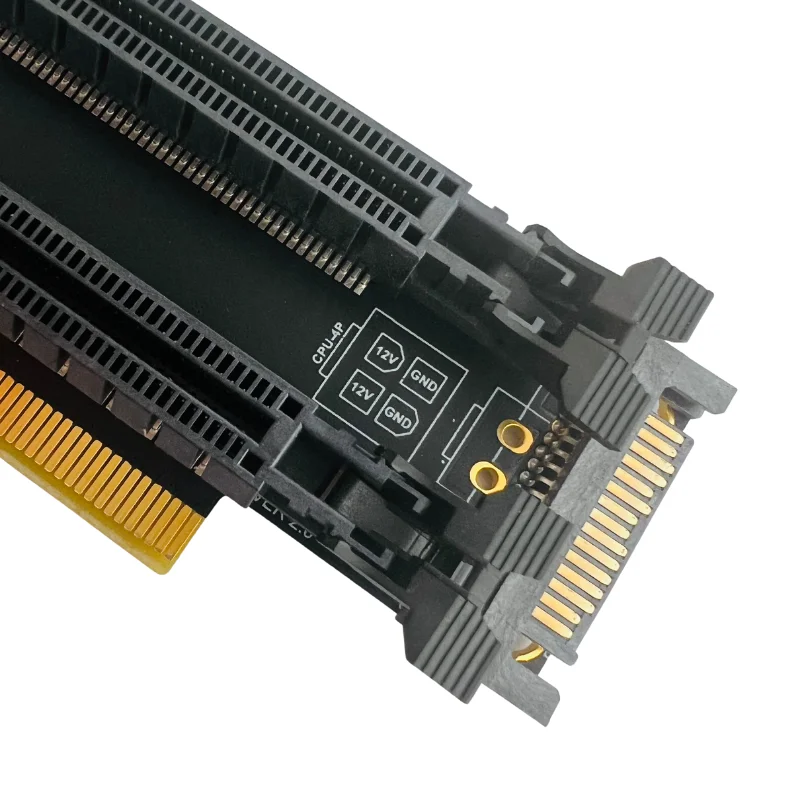 x8, 20mm, Slots Espaçado, CPU 4P, SATA PCIe Gen4, Gen3