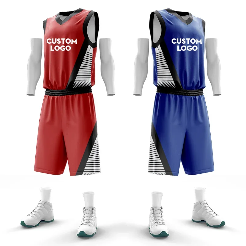 Men Basketball Shirt Sublimation Reversible Basketball Uniform Professional Throwback Jersey Breathable Jersey