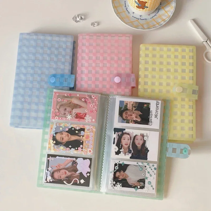 Deluxe Multi-Pocket Photocard Binder Album with Clear 3-Grid Design