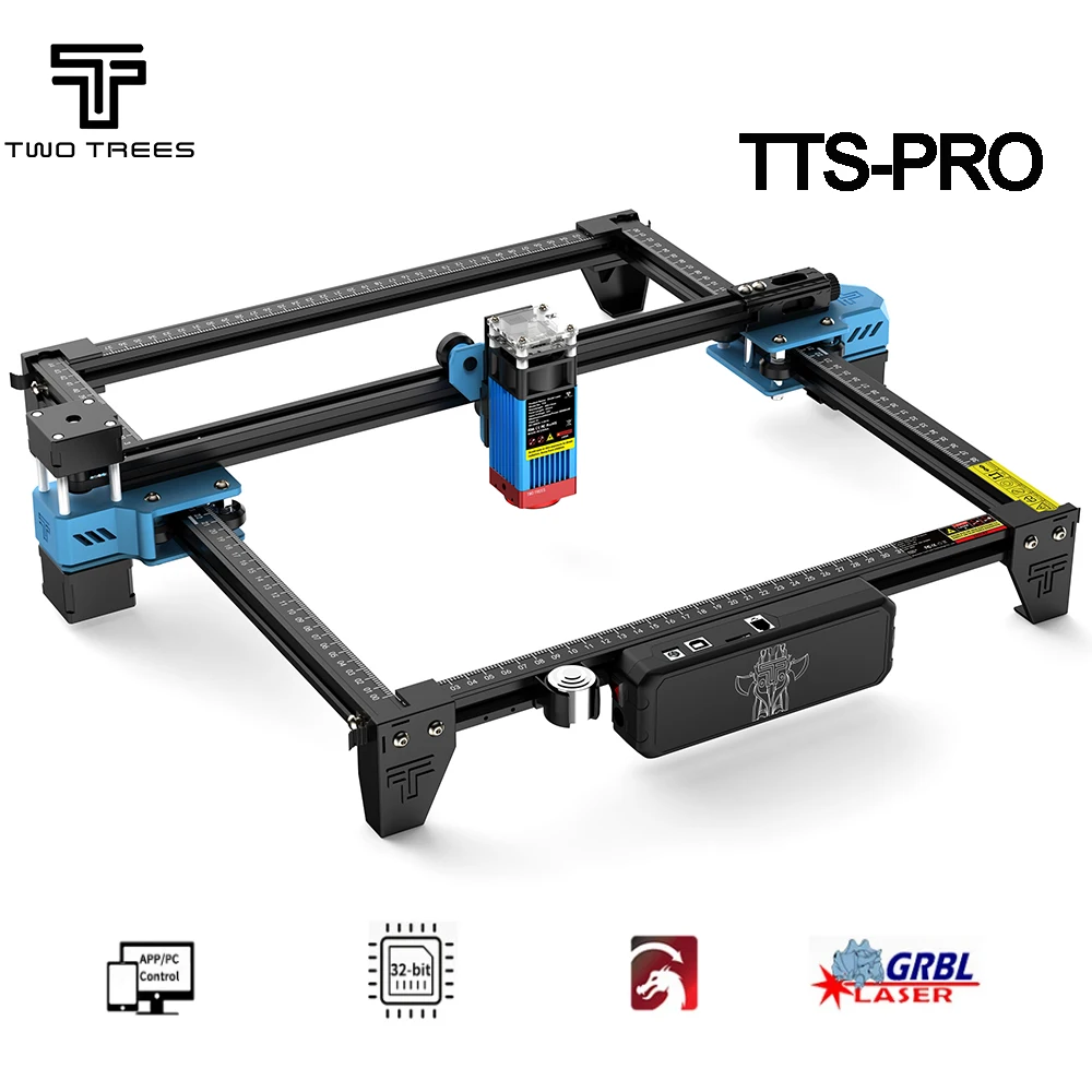 

TwoTrees TTS-55 Laser Engraver With APP Wifi Offline Control 15W/40W/80W Laser Engraving Machine 450±5nm Blue Light CNC Machine