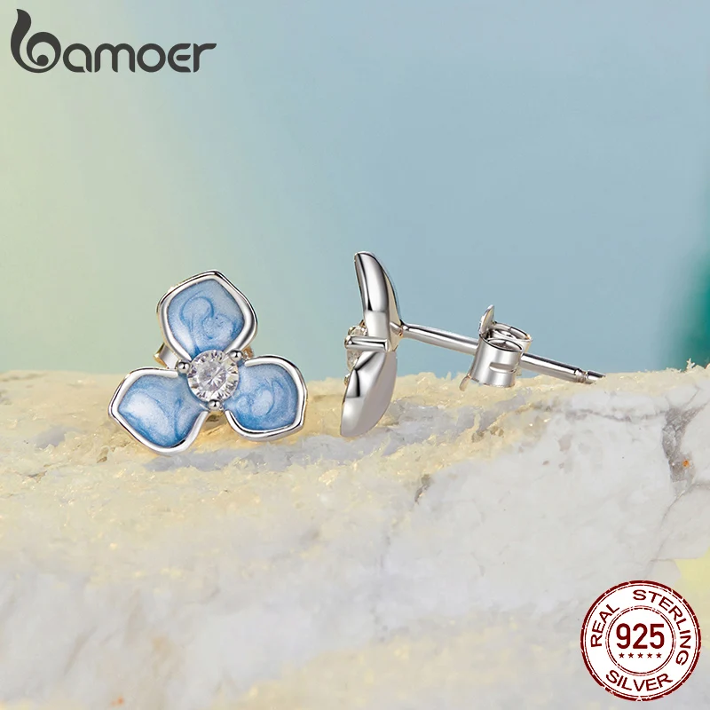 WOSTU Autentico Pendiente De Plata De Ley 925 Con Margarita Apilable Floral Pendient Claros CZ Flor Pendiente Para Mujer Regalo De Joyas De Fita CQE419 - AliExprs