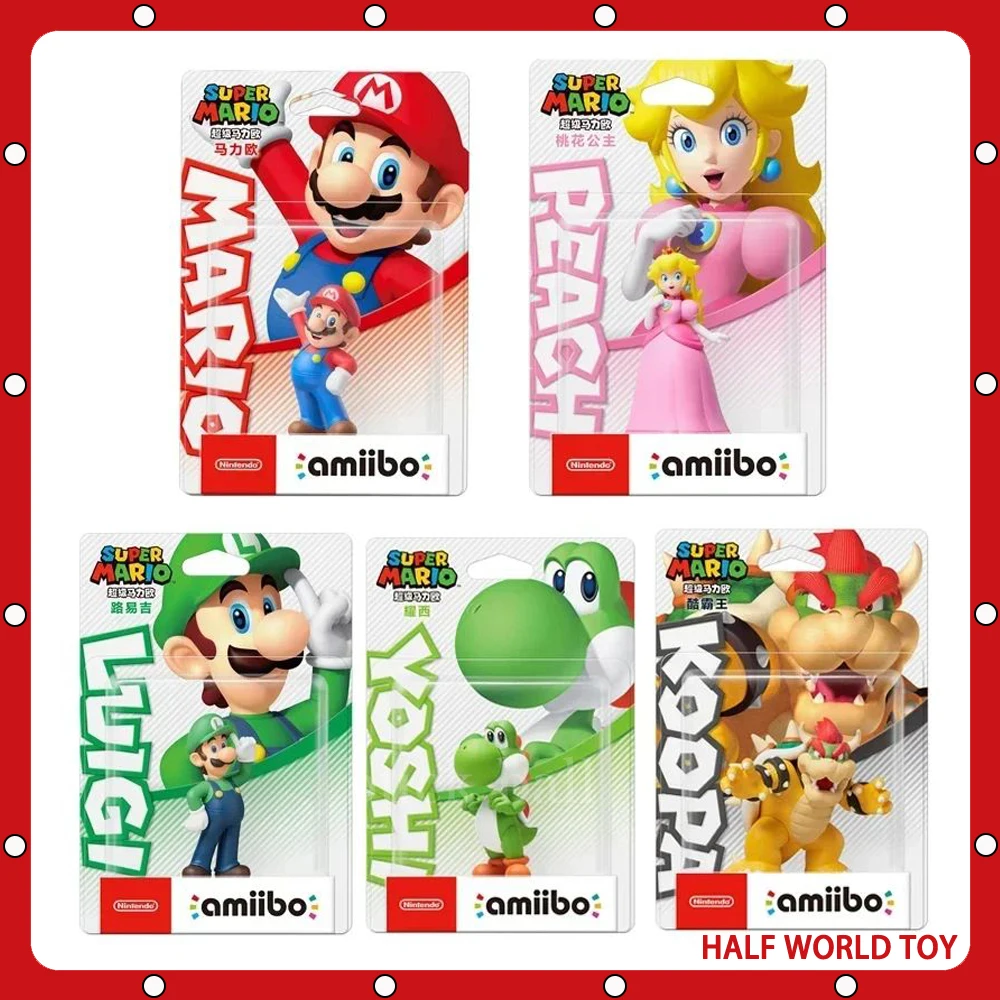 Amiibo Super Mario Anime Figure Princessrosalina Donkey Kong Nfc Nintendo Switch Odyssey 3D Action Figurine Model Doll Toy Gift
