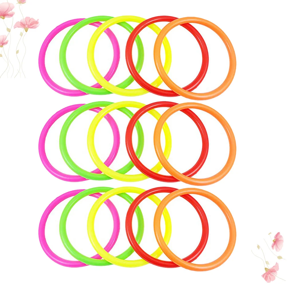 

15 Pcs Ring Throwing Games Props Rings for Kids Childrens Toys Children’s Solid