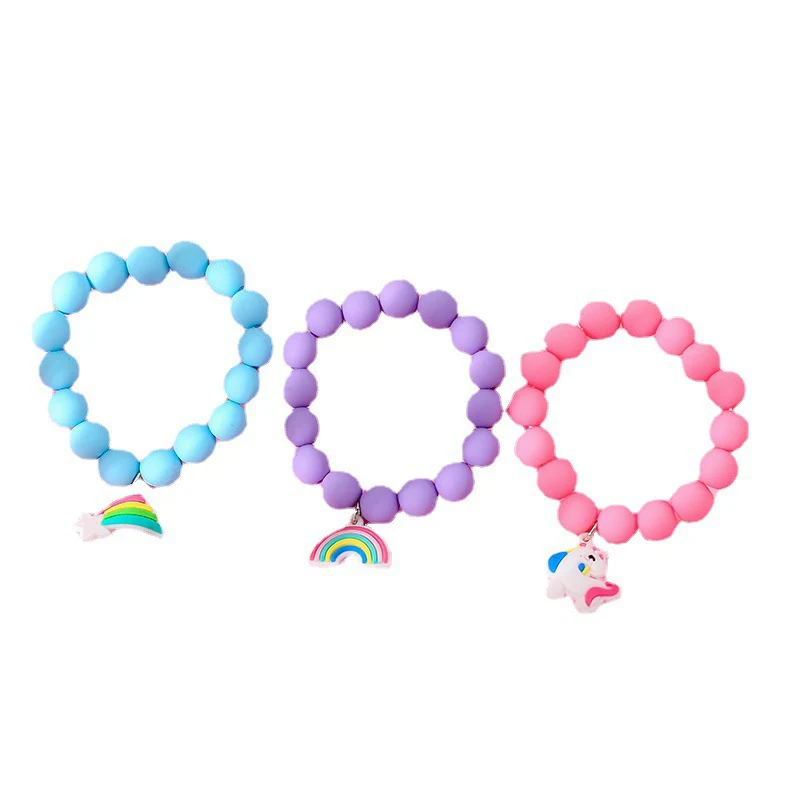 Set 5 Braccialetti Estivi Bohémien Con Perline Colorate, Elastici Con Forme Stella, Cuore E Arcobaleno, Gioielli Per Donna E Ragazza - 5