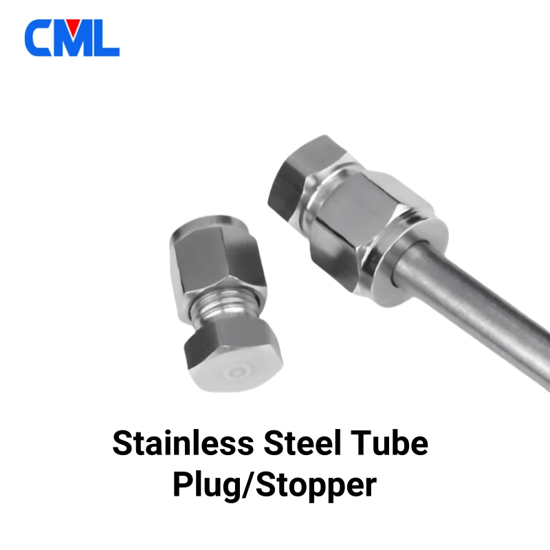 1/8'' 1/4'' 3/8'' 1/2'' 3mm 4mm 6mm 8mm 10mm 12mm 14mm 16mm OD Rohr 304 Edelstahl Endstopfen Stopper Kompressionsbeschläge – Detail 1