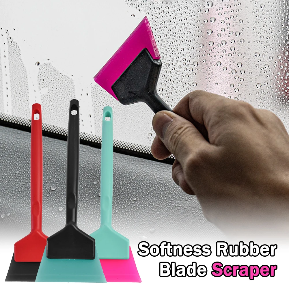 Car Corner Windshield Window Tint Mirror Squeegee Rubber Blade Scraper Handheld Cleaning Tool vinyl squeegee window tinting squeegee window scraper tool window scraper window tint squeegee