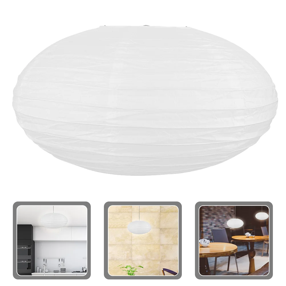 

White Paper Lanterns Hanging Paper Lantern Lamp Shade Ceiling Lampshade Ball Table Light Cover