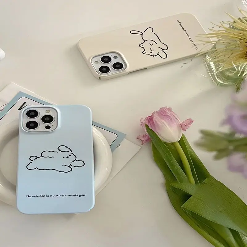 Cute Cartoon Dog Cat Soft Silicone Case for iPhone