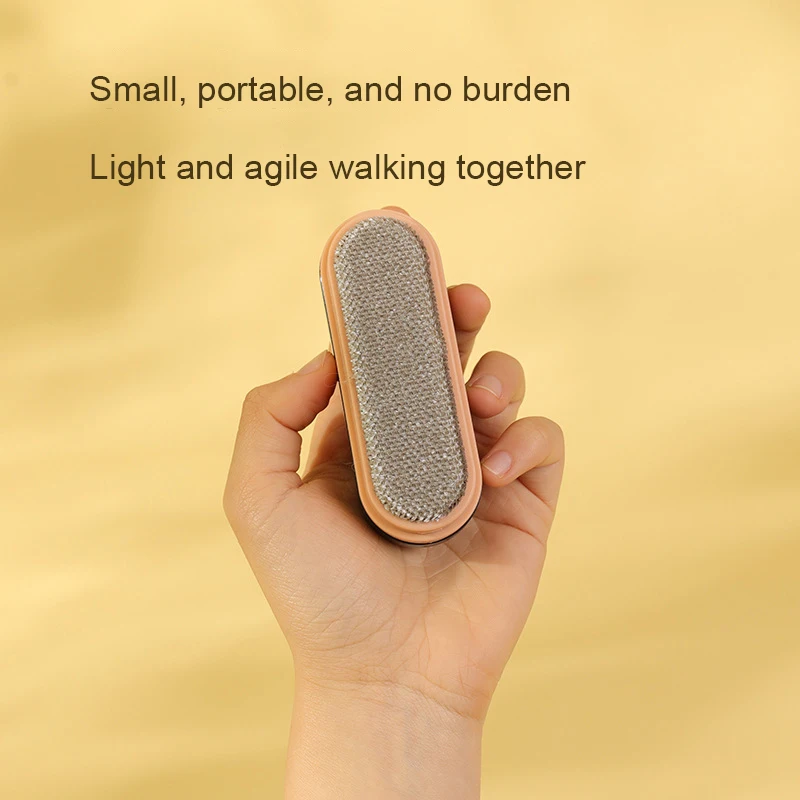 Pet Dog Cat Hair Sticker Roller Clothes Hair Removal Roller Brush 2 in 1 Double Sided Portable