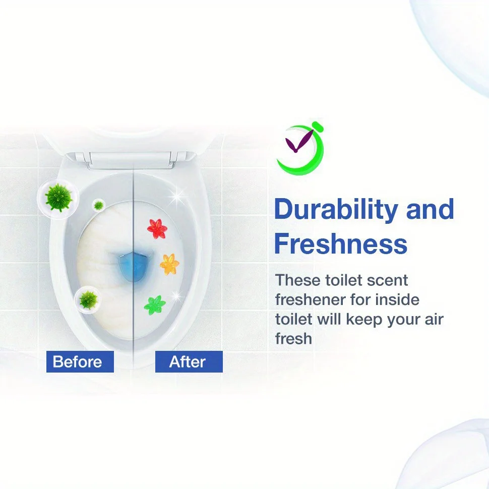 Toilet Cleaner Gel Deodorant Air Freshener Aromatic Flower Needle Detergent Flower Toilet Fragrance Deodorant Cleaning Tool 3PCS Toilet Cleaner Gel Toilet Cleaner