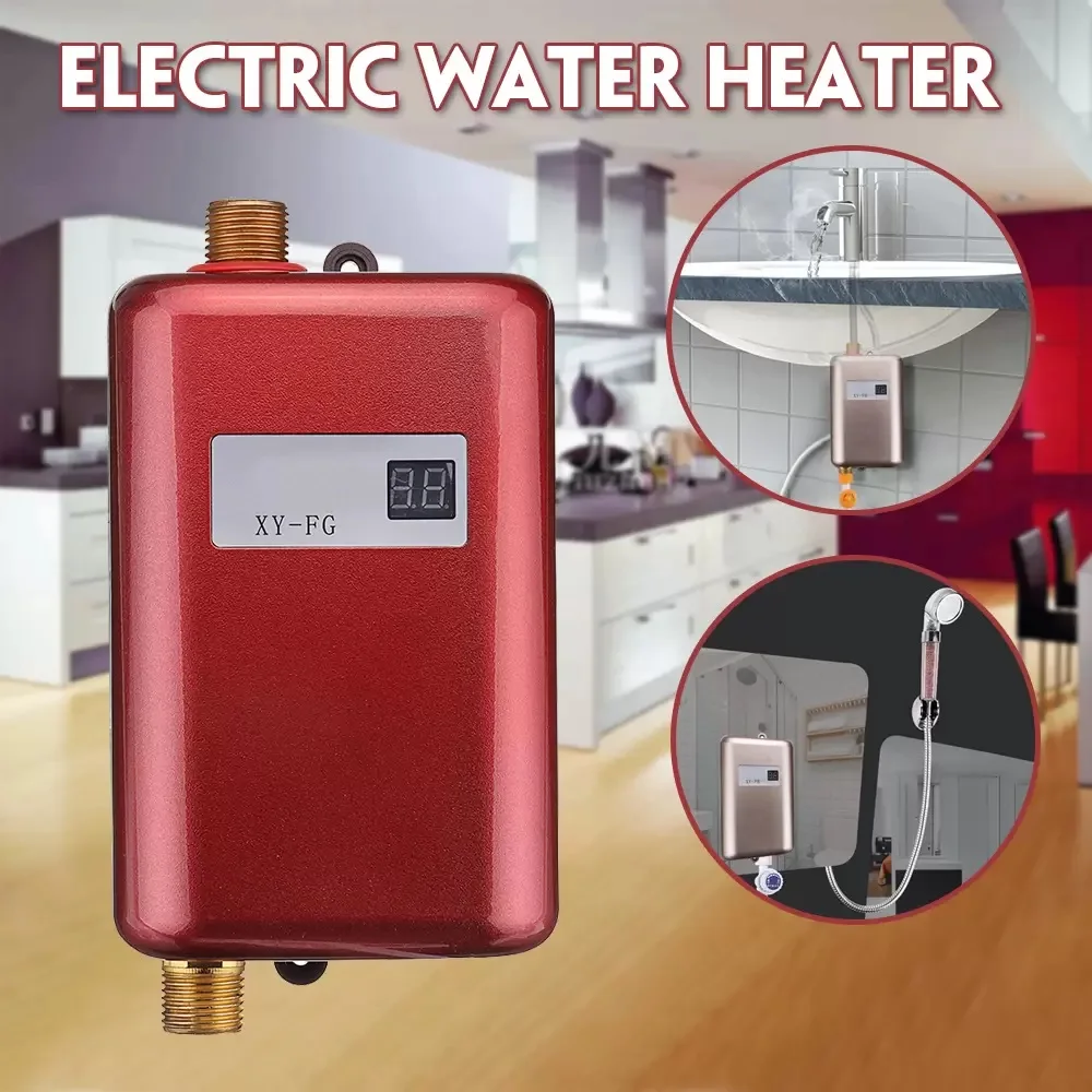 Bath Accessory Set Mini Electric Water Heater 3800W 220V Outdoor Camping  Caravan Instant Shower System Kitchen Bathroom Accessor - AliExpress