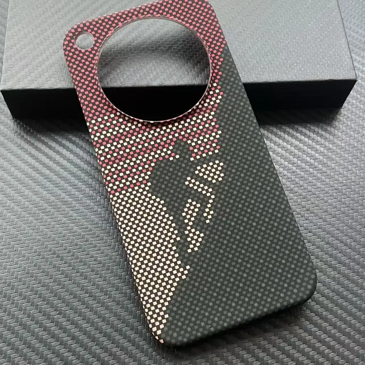 Enhanced Carbon Fibre Slim Protective Hard PC Back Cover Case