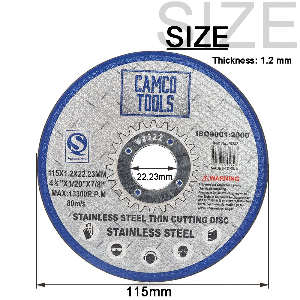 5 Pces Metal Cutting Disc 115mm Circular Saw Blade Resin Cutting Disc Angle Grinder Wood Steel Stone Power Tool