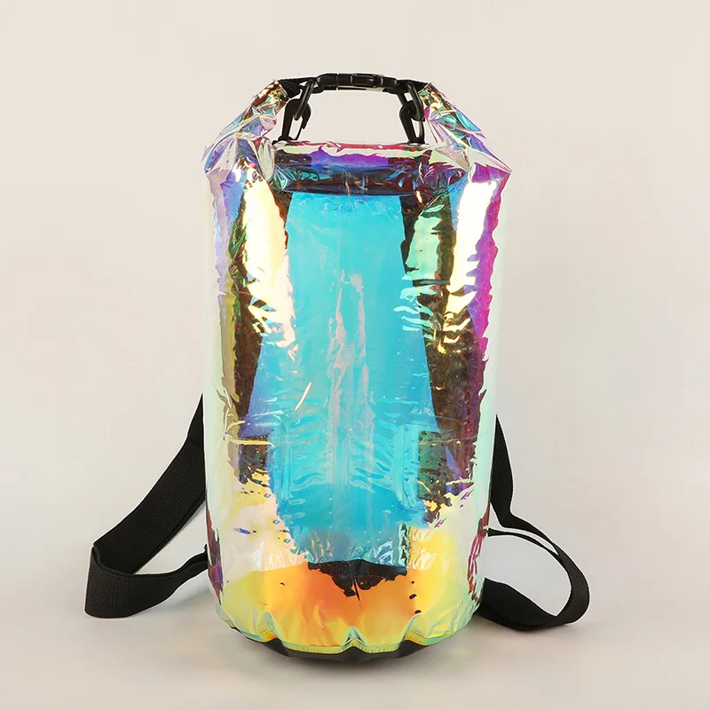 10L River Trekking bag Waterproof Bucket PVC Floating Bag Drying Swimming Shoulder Pack Foldable Outdoor Cycling Diving Backpack