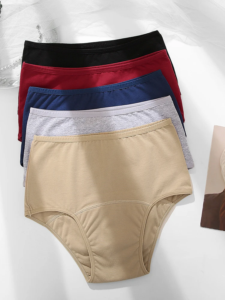1Pcs Sexy Leak Proof Menstrual Panties Physiological Pants High Waist Women Underwear Period Comfortable Waterproof Briefs 2