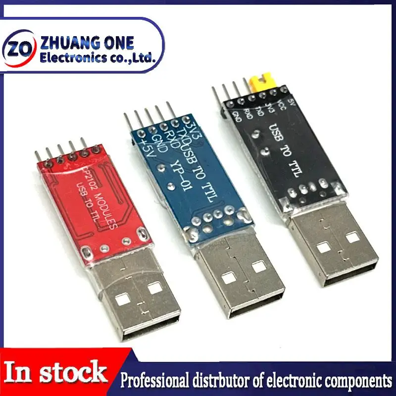 3 sztuk/partia = 1 sztuk PL2303HX + 1 sztuk CP2102 + 1 sztuk CH340G USB do TTL dla arduino PL2303 CP2102 5PIN moduł USB do UART TTL