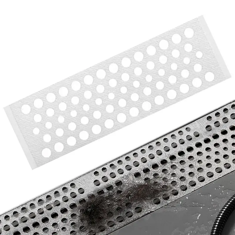 

Клейкая сетчатая дренажная крышка, 30 шт., липкая сетка для дренажа душа, фильтр для волос, ловушка для плоских сливов, удерживает слив без засора