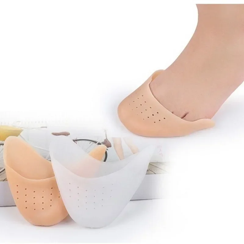 

1Pair Foot Point Pads for Ballet Dance Shoes Tip Protector with Air Hole Sole Shock Absorbing Inserts Silicone Foot Care Tools