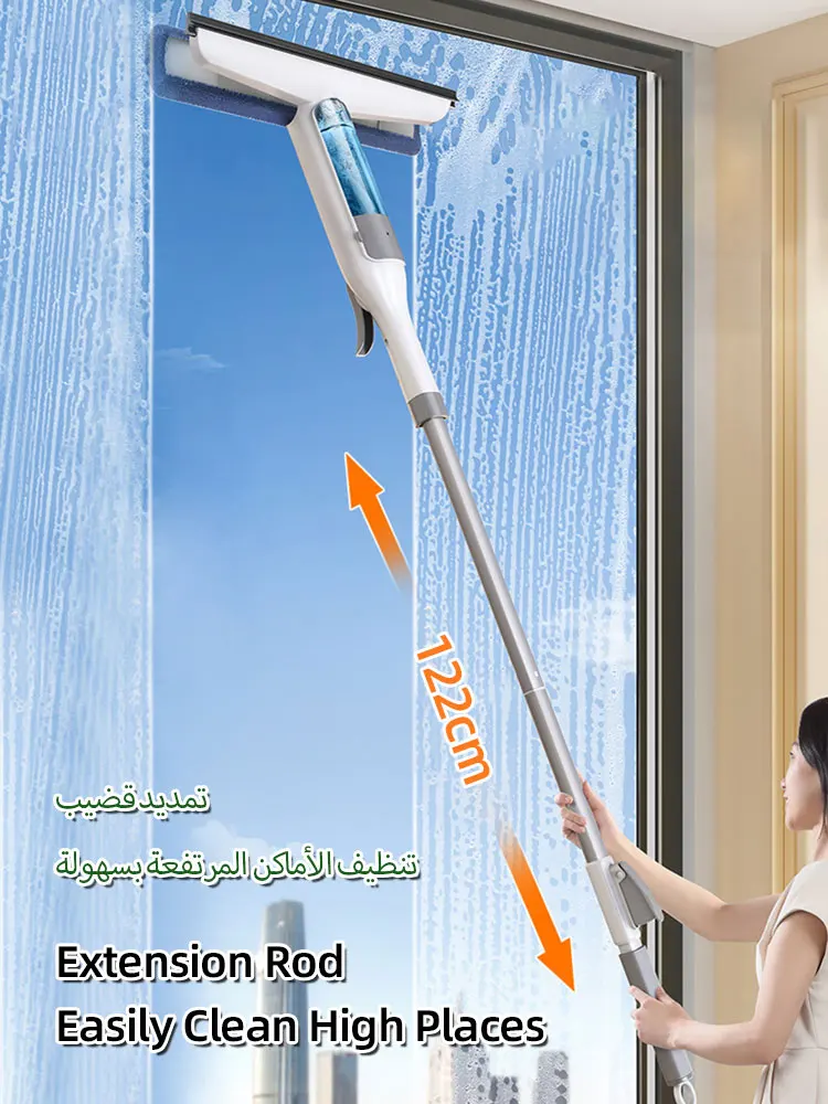Joybos Multifunctional Spray Mop Window Cleaner Glass Wiper with Silicone Scraper Shower Wiper Floor Cleaning Mop Window Washer window cleaning squeegee window cleaner window cleaning tool cleaning scraper silicone scraper glass scraper glass window scraper cleaning squeegee shower squeegee cleaning mop