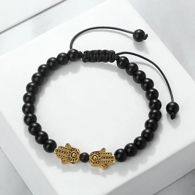Bracelets en malachite naturelle de 6 mm pour hommes, bracelets de poignet faits à la main, réglables, mode, pour femmes, bijoux de guérison énergétique Bouddha, cadeau pour couple