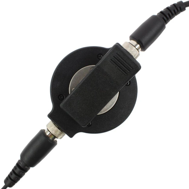 Baofeng UV-5R Walkie Talkie Tactical Round Big PTT Mic Earpiece Throat Headset Microphone NATO Plug for UV-82 888S Kenwood Radio