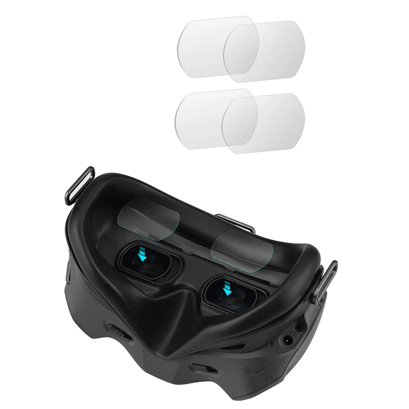 Protection verre trempé lunettes FPV V2 4 pièces DJI FPV