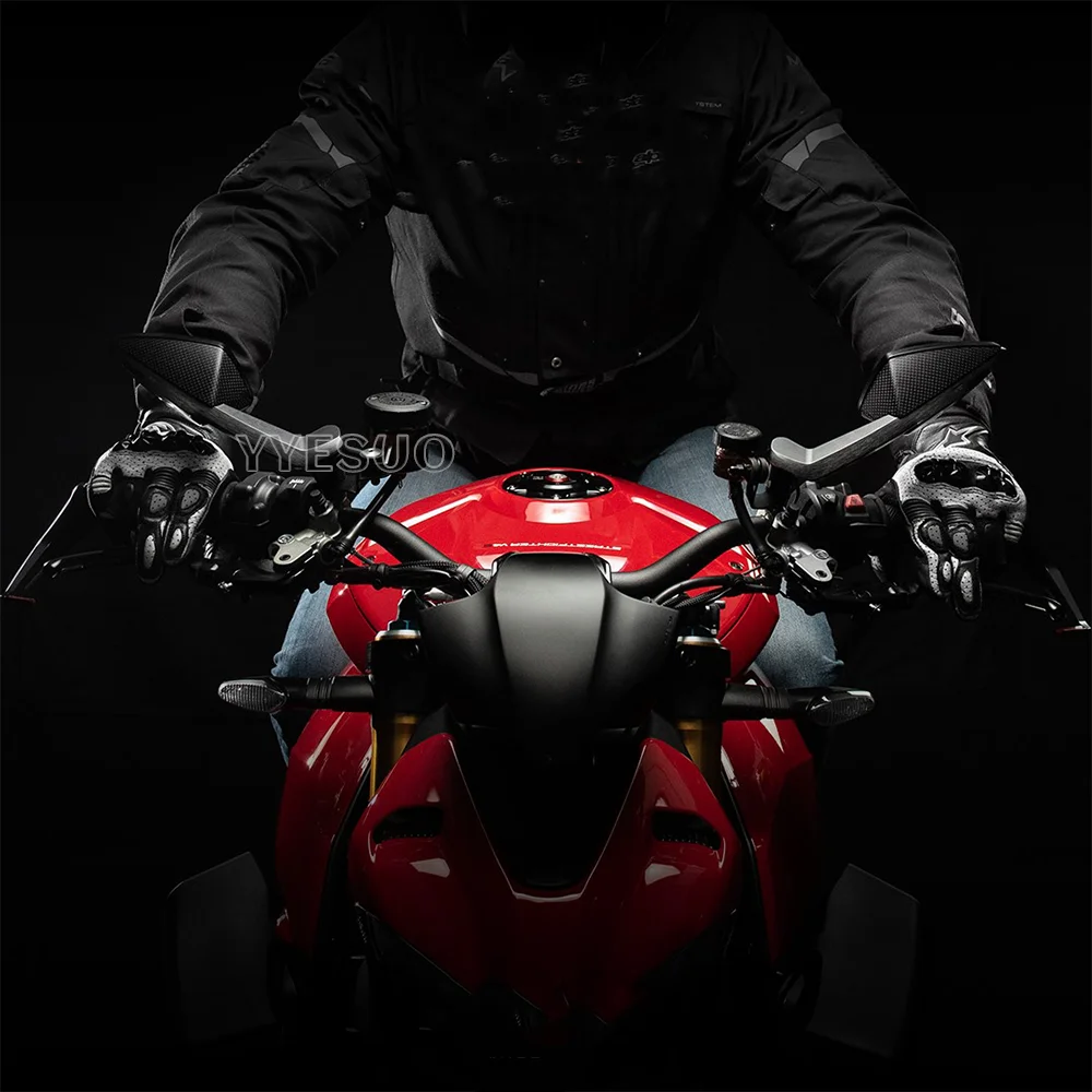 DUCATI Streetfighter V4 용 액세서리, 오토바이 LED 거울, LED 방향 지시등 포함, Streetfighter V4 사이드 미러