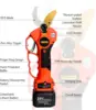Cordless Pruning Shears Foot High Reach Extension Pole, Tool Belt, 2 Pack Lithium Batteries, SK5 Blade 3