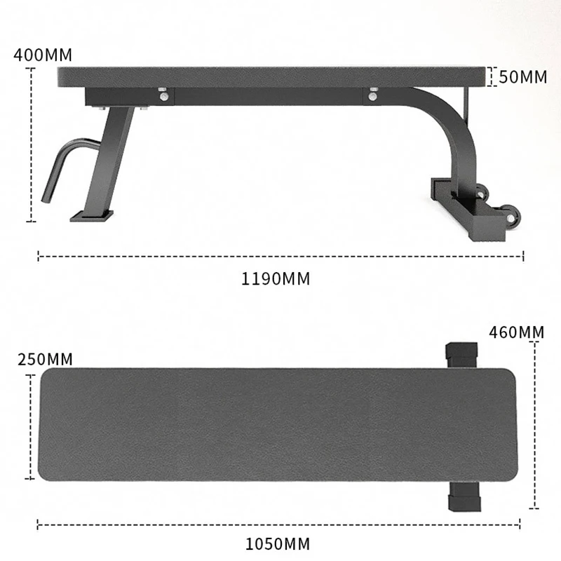 MIYAUP Leg Home Middle Flat Fitness Sport Flat Fitness Training Gym More Stable Exercise Bench