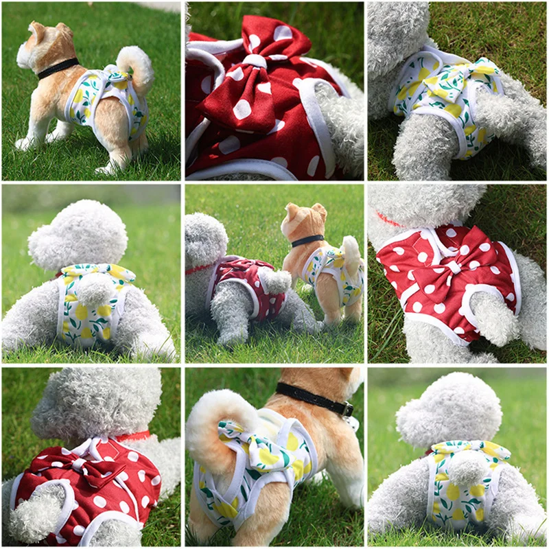 Reusable Female Dogs Diaper Pants Sanitary Menstruation Physiological Shorts dog diapers pet diapers dog nappies