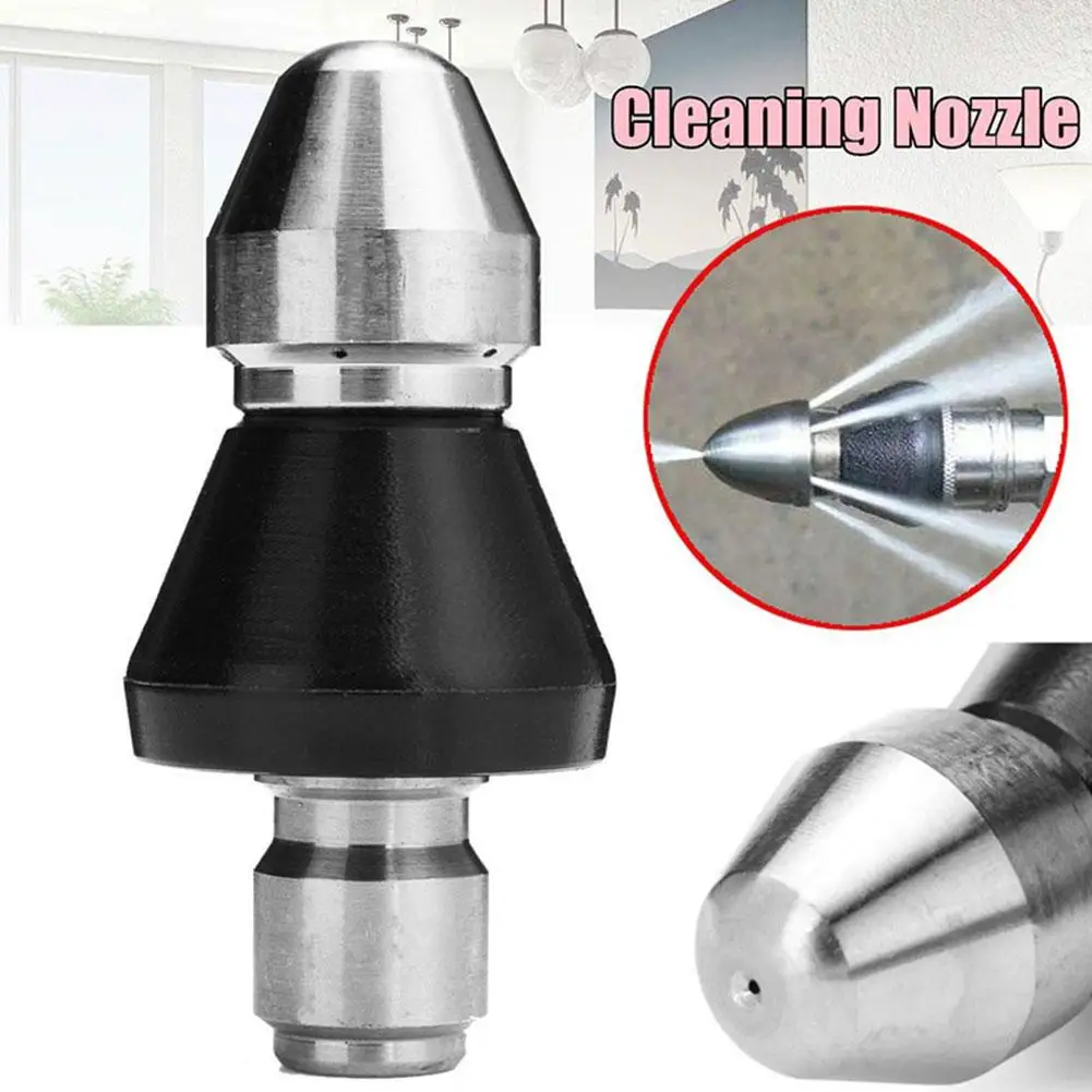 

High Pressure Pipe Dredging Cleaning Nozzle Washer Accesories Jet Drain Cleaning Sewer Home Nozzle 6 Washing Machine Y8Q7