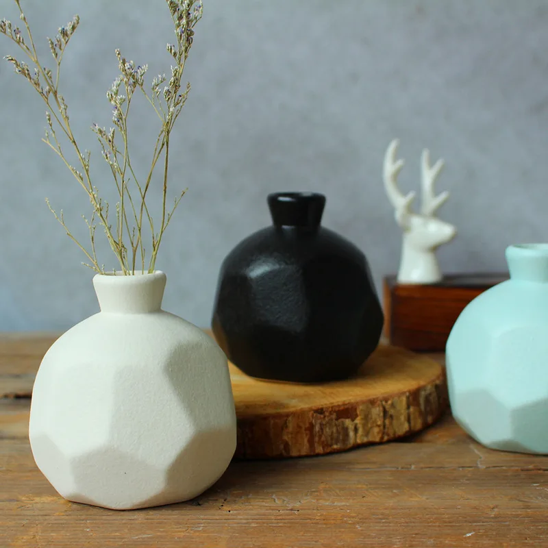 NordicModernCeramicVaseDiningTableCreativeMiniVaseFlowers