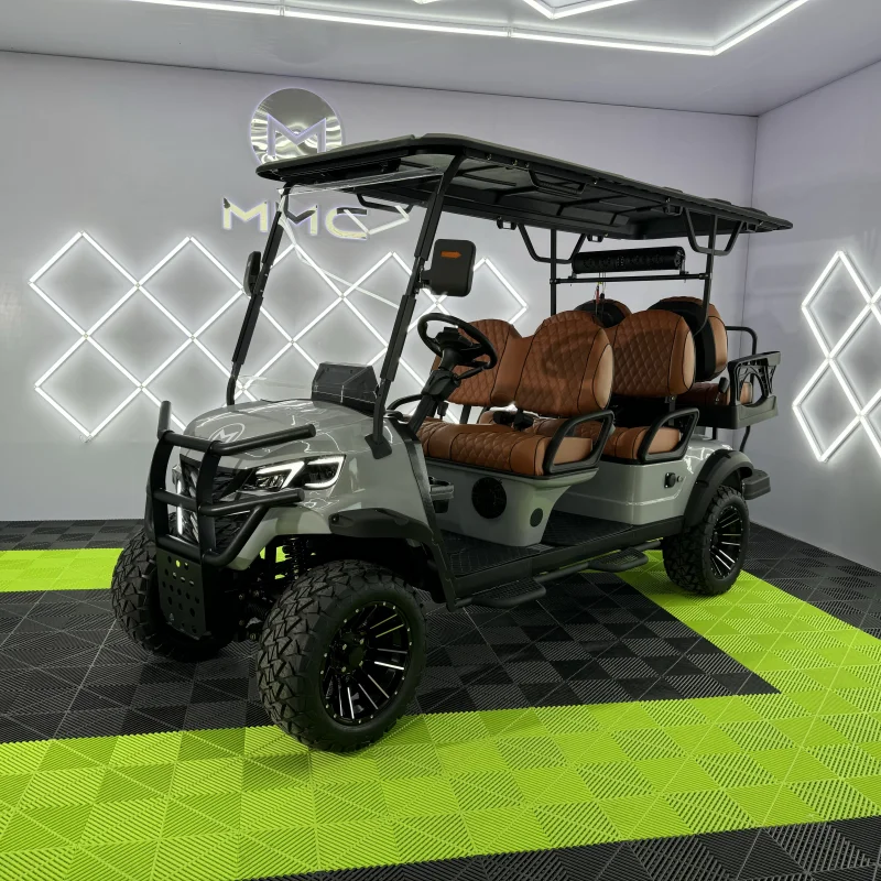 MMC Nomad 1500 ? 리프트 키트 및 맞춤형 디자인을 갖춘 6인승 유틸리티 골프 카트