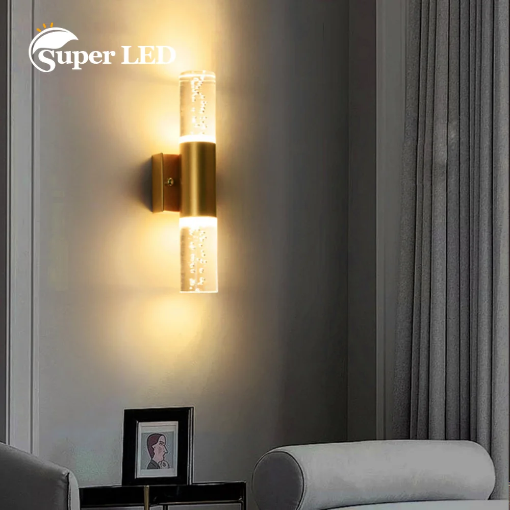 

Modern LED Wall Lamps Simple Indoor Living Room Lighting Bedroom Bathroom Wall Light Home Decor Light Fixture Bedside Wall Sonce