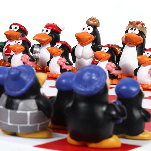 Jogo de xadrez - Chess Set pinguim good knight - XP esportes