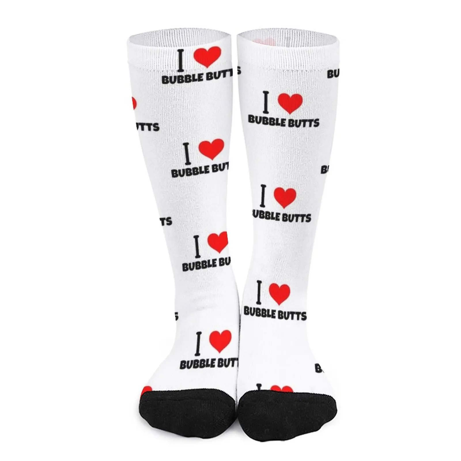 

I LOVE BUBBLE BUTTS Socks Sock Women Socks men cotton