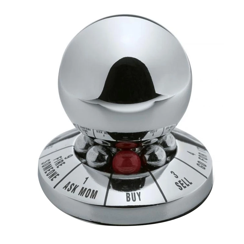 1 Pz Profease Fate Solution Ball Choice Maker Ball Home Office Giocattolo Di Decompressione Antistress Decorazione Del Desktop Regalo Argento