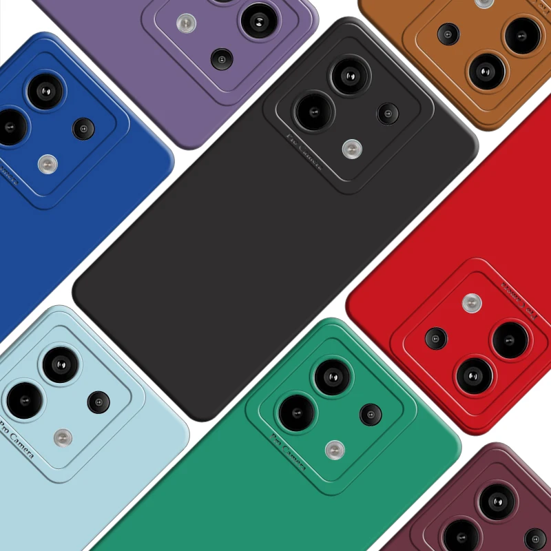 

For POCO X6 Case For Xiaomi POCO X6 5G Cover 6.67 inch New Liquid Silicone Shockproof Full Cover Camera Lens Protection Bumper