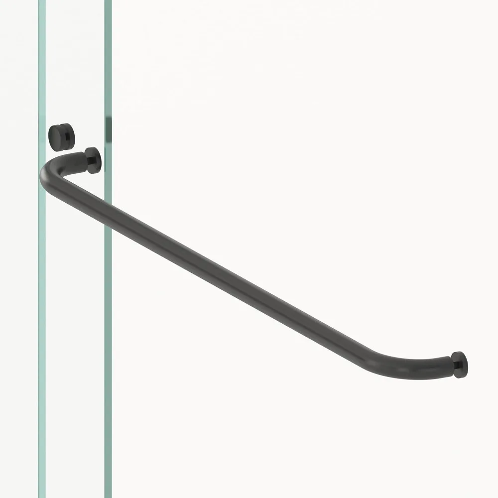 Shower Doors 60" W X 62" H Double Sliding Glass Bathroom Shower Doors for Bathtub, 1/4" Thick Clear Tempered Glass, Matte Black 4
