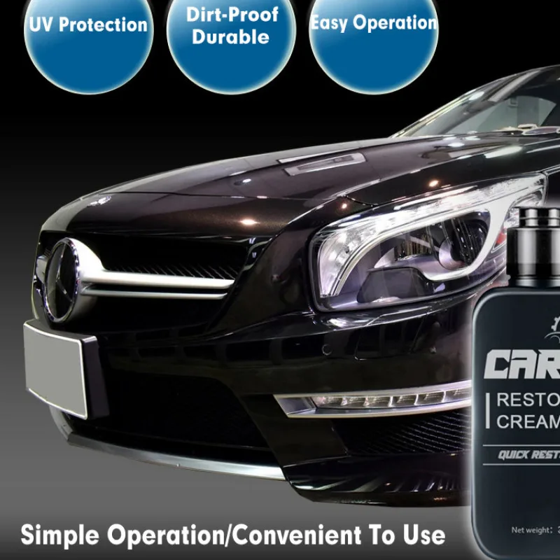 Car Interior Panel Wax Dustproof Plastic Car Interior Renovation Coating Leather Care Polish