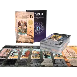 Spanish：Beginners Tarot Oracle Tarot Card Fate Divination Prophecy Card Family Party Game Toy Tarot PDF Guide Spanish Options