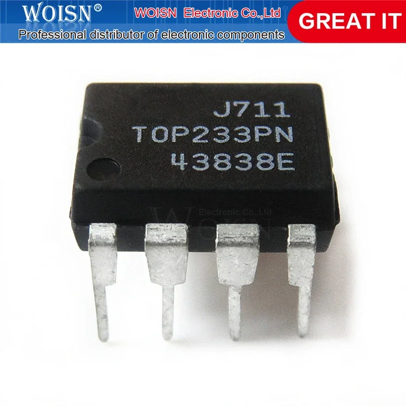 

5 шт./партия, TOP233PN TOP233P TOP233 DIP-7 TOP233GN TOP233G