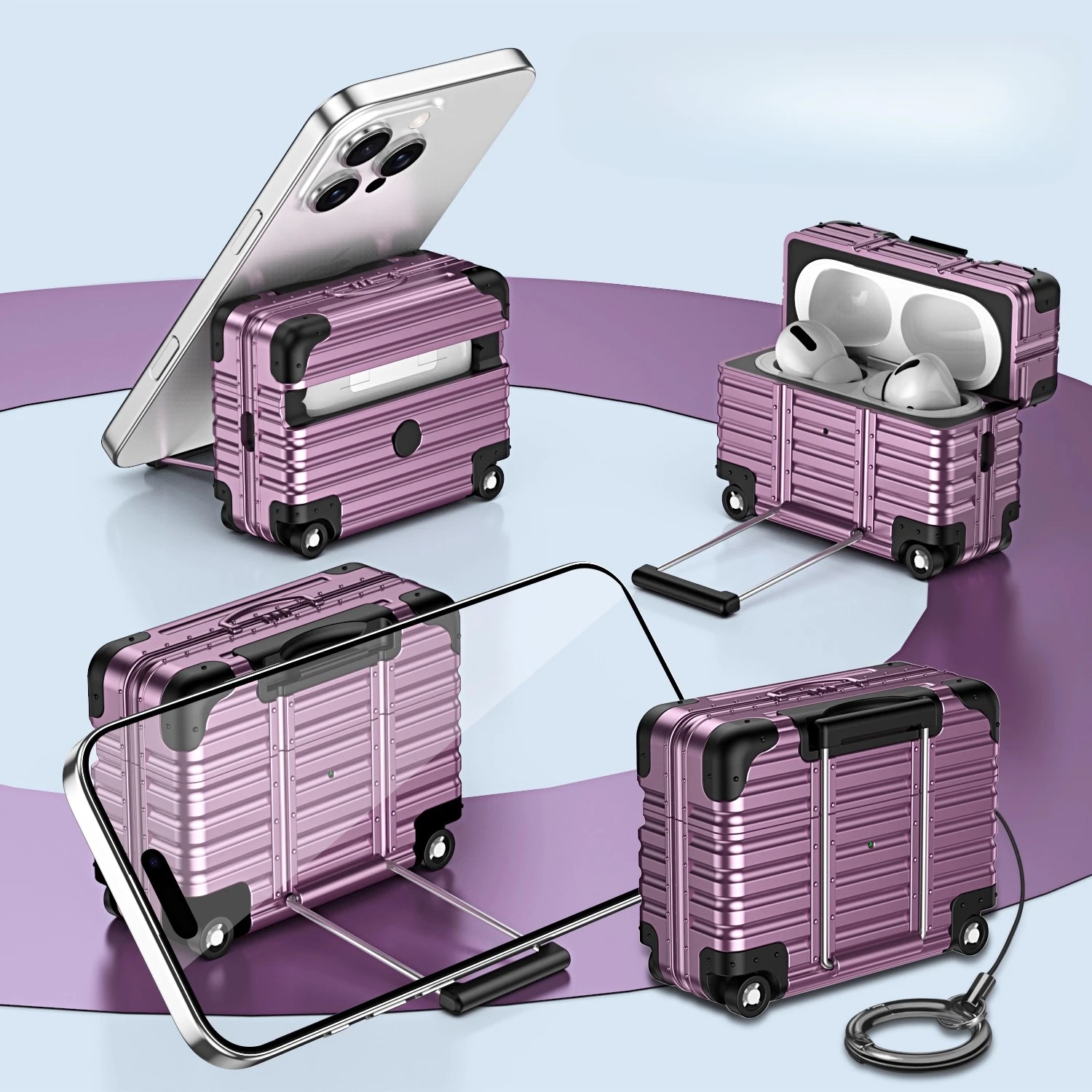 Trendy Drop-Proof Protective Headphone Luggage Case