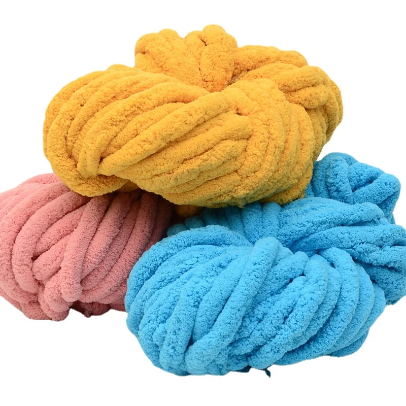 2022 New 2.5cm Thick Yarn Super Soft Scarf Yarn Extra Thick Woven