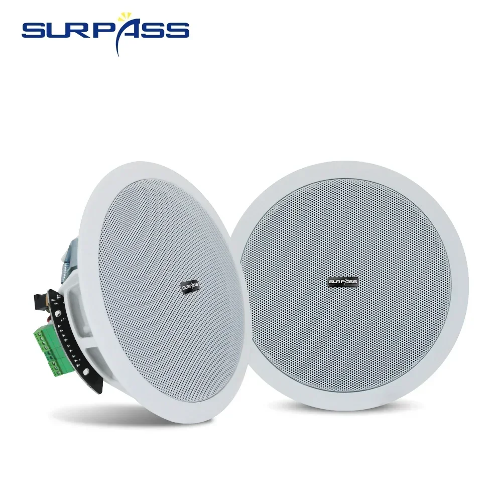 Bluetooth Speaker 20W 6inch active speaker system built-in Ceiling Digital Class D Amplifier for bathrooms hotel