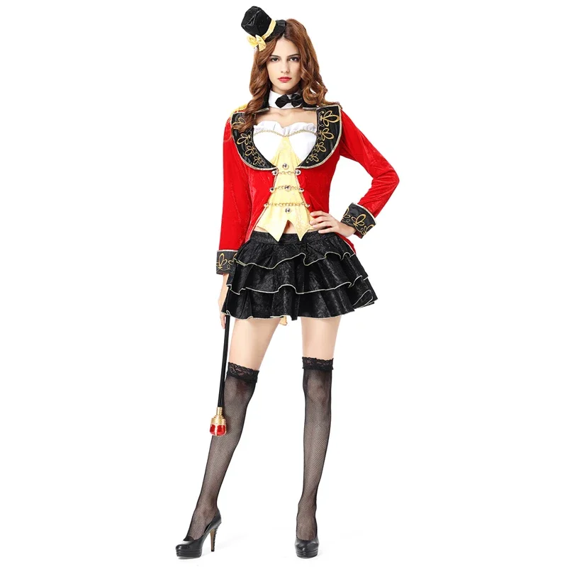 

Halloween Cosplay Costume Female Cosplay Dress Adult Circus Clothes Women Clown Costume Halloween Party Girl Dress