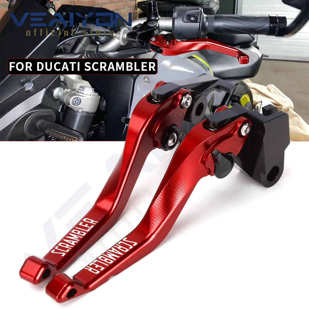 Per Scrambler Desert Sled 2017 Accessori Moto Set Di Leve Frizione Freno Regolabili