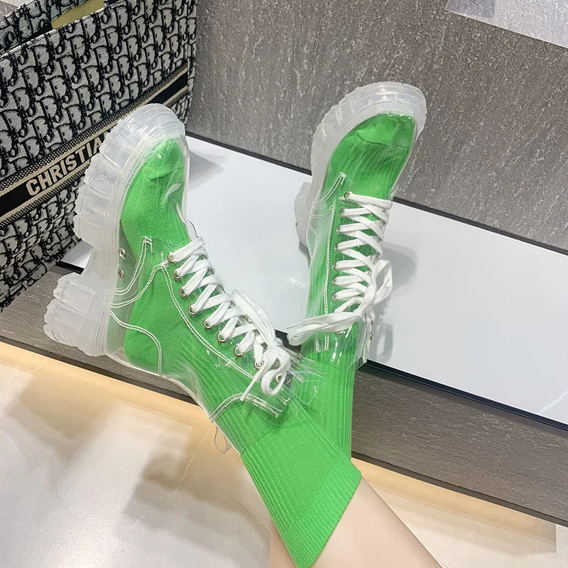 Clear Shoes Clear See Through Boots Ankle Next Peep Toe Heels