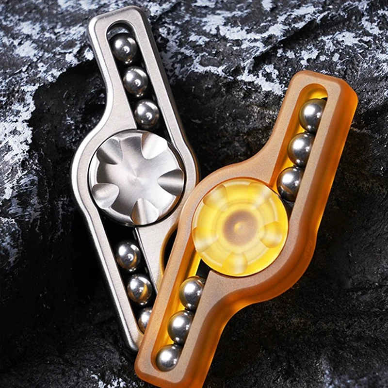 

Transparent Amber PEI Lightning Fidget Spinner Adults EDC Fingertip Hand Spinners Stress Relief ADHD Tool Antistress Fidget Toys