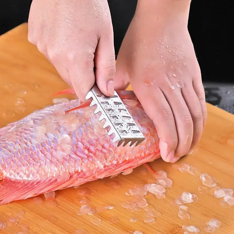 Stainless Fish Scales Scraping Graters Fast Remove Fish Cleaning Peeler Scraper Fish Skin Remover Tool Kitchen Accessorie